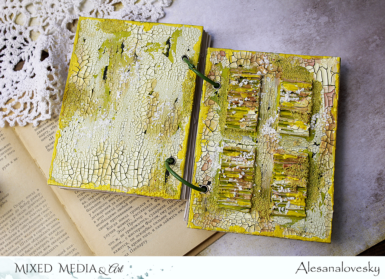 Mixed Media & Art June challenge. Notebook. Alesanalovesky