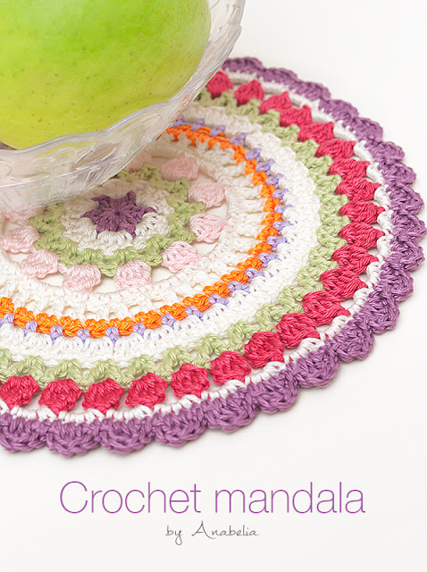 Crochet mandala by Anabelia Craft Design