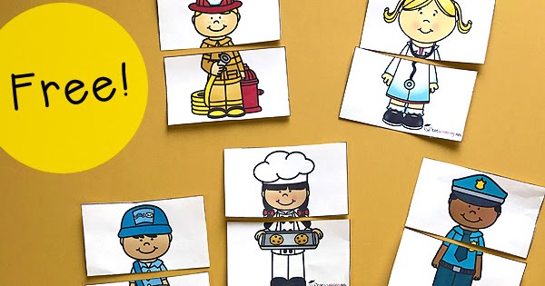 Community Helpers Puzzles | Totschooling - Toddler and Preschool ...