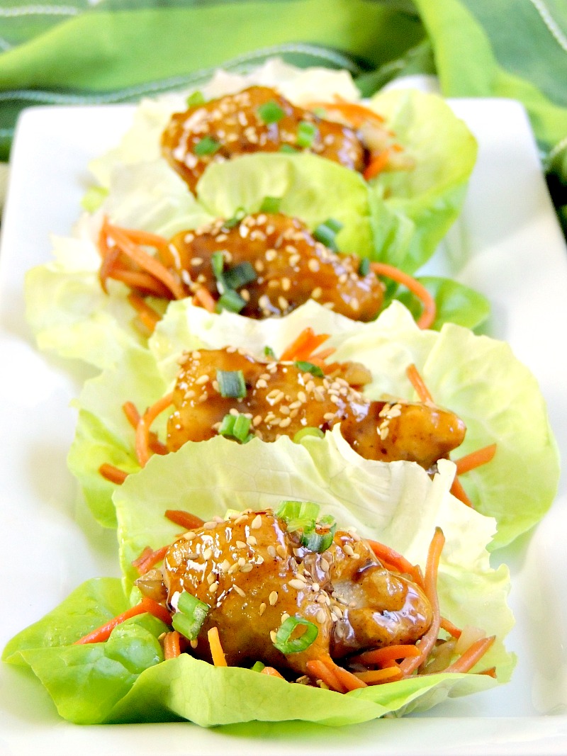 General Tso's Chicken Lettuce Wraps | Bobbi's Kozy Kitchen