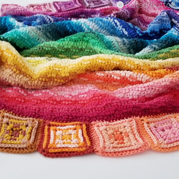 Every Bit a Blanket by Felted Button using Scheepjes Cahlista Colour Pack (free pattern coming soon)