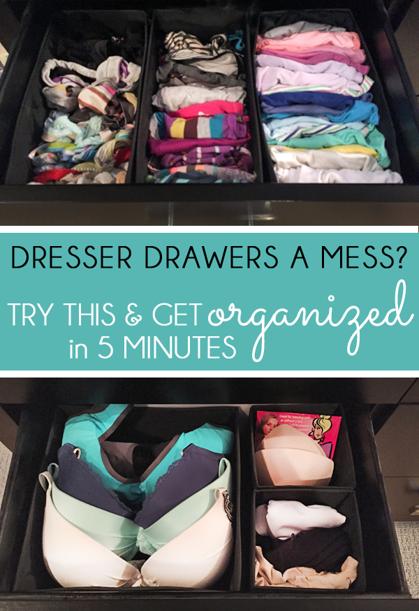 Dresser Drawer Organizer {Five Minute Friday} Blue i Style Creating