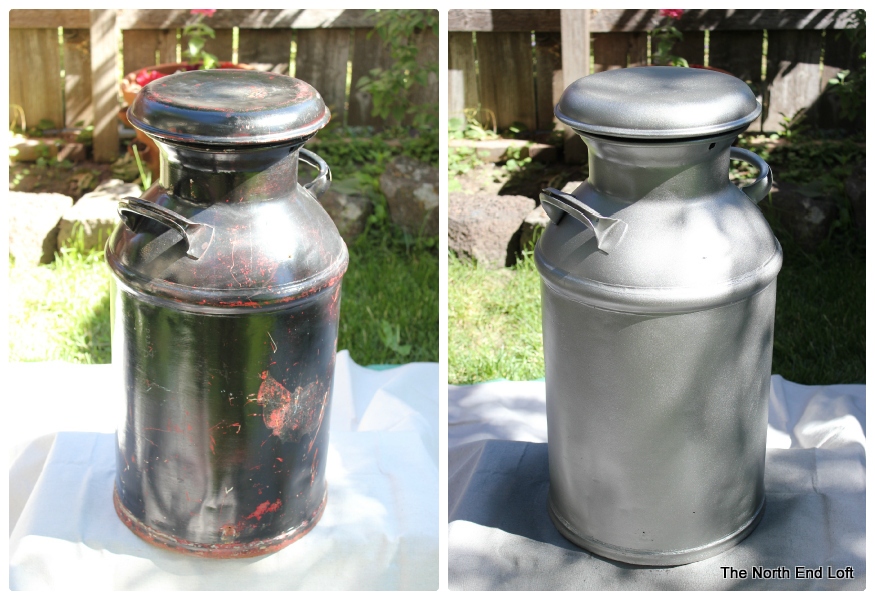 The North End Loft Old Painted Milk Can