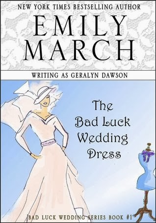 http://www.goodreads.com/book/show/17979949-the-bad-luck-wedding-dress