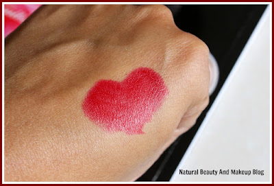 Colorbar Matte Touch Lipstick, Sweetheart 023M|| Review, Swatches & LOTD on the blog Natural Beauty And Makeup