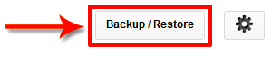 backup restore button