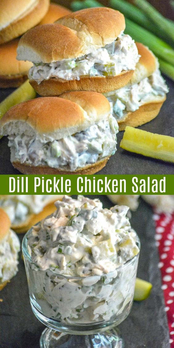 Dill Pickle Chicken Salad Quick and Easy Recipes