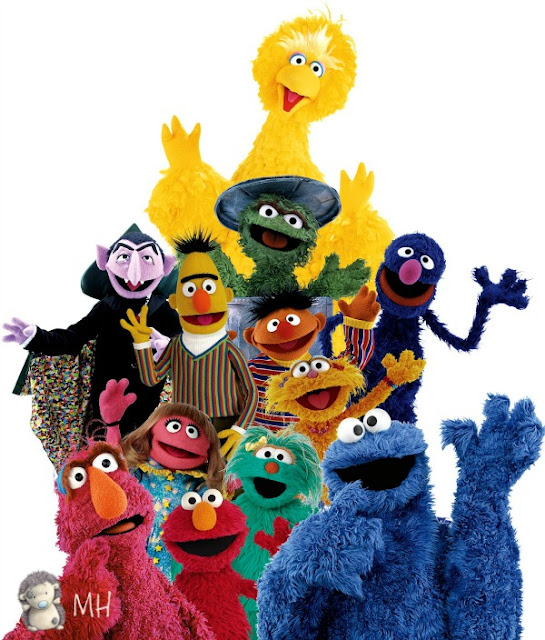 Muñecos de barrio Sésamo