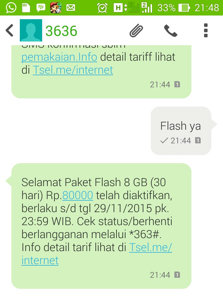 Paket Murah Internet/Flash Telkomsel 8 GB Rp. 80.000 ...