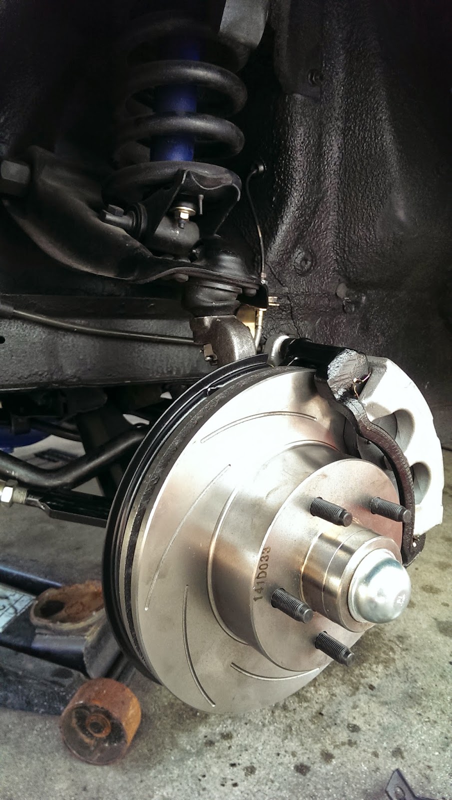 LeLu's 66 Mustang SN95 Disk Brake Kit Installed From CSRP