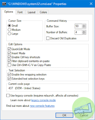 Kustomisasi Command Prompt Di Windows Tab Options