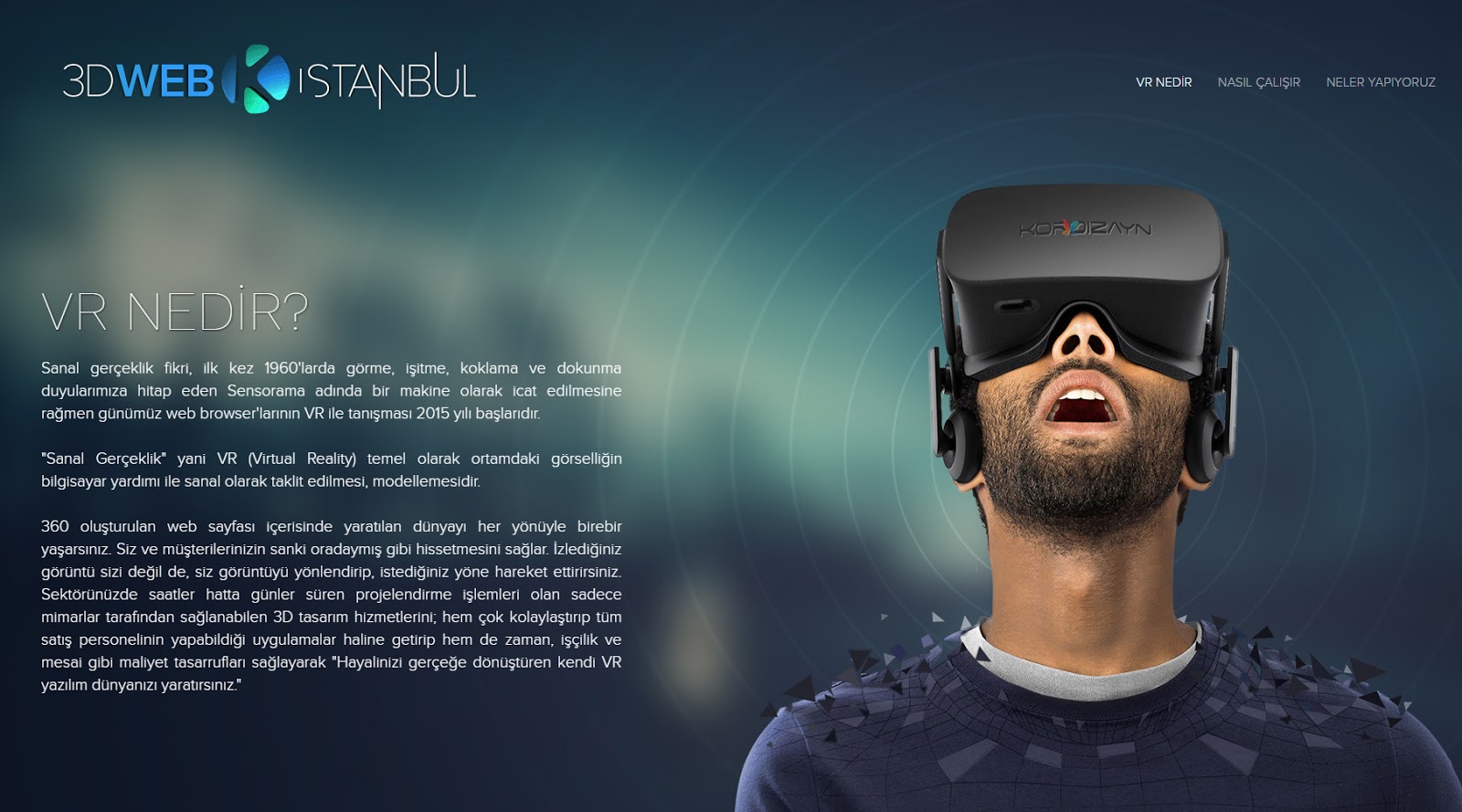 Kordizayn Web Design Sanal Gerceklik Vr Web Tasarim 3dweb Istanbul Yayinda