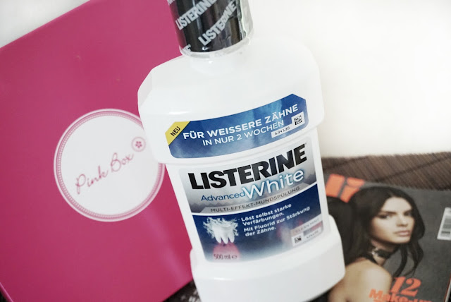 Pinkbox März 2016 Listerine Advanced White Mundspülung