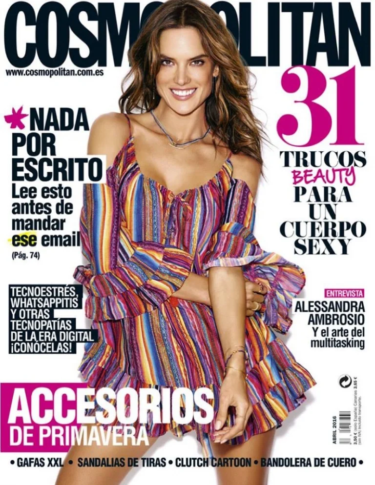 Alessandra Ambrosio gets flirty for Cosmopolitan Spain