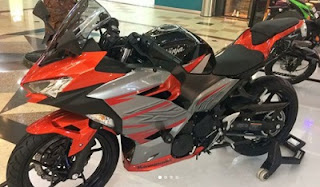 Kawasaki Ninja 250 cc 2018 orange merah