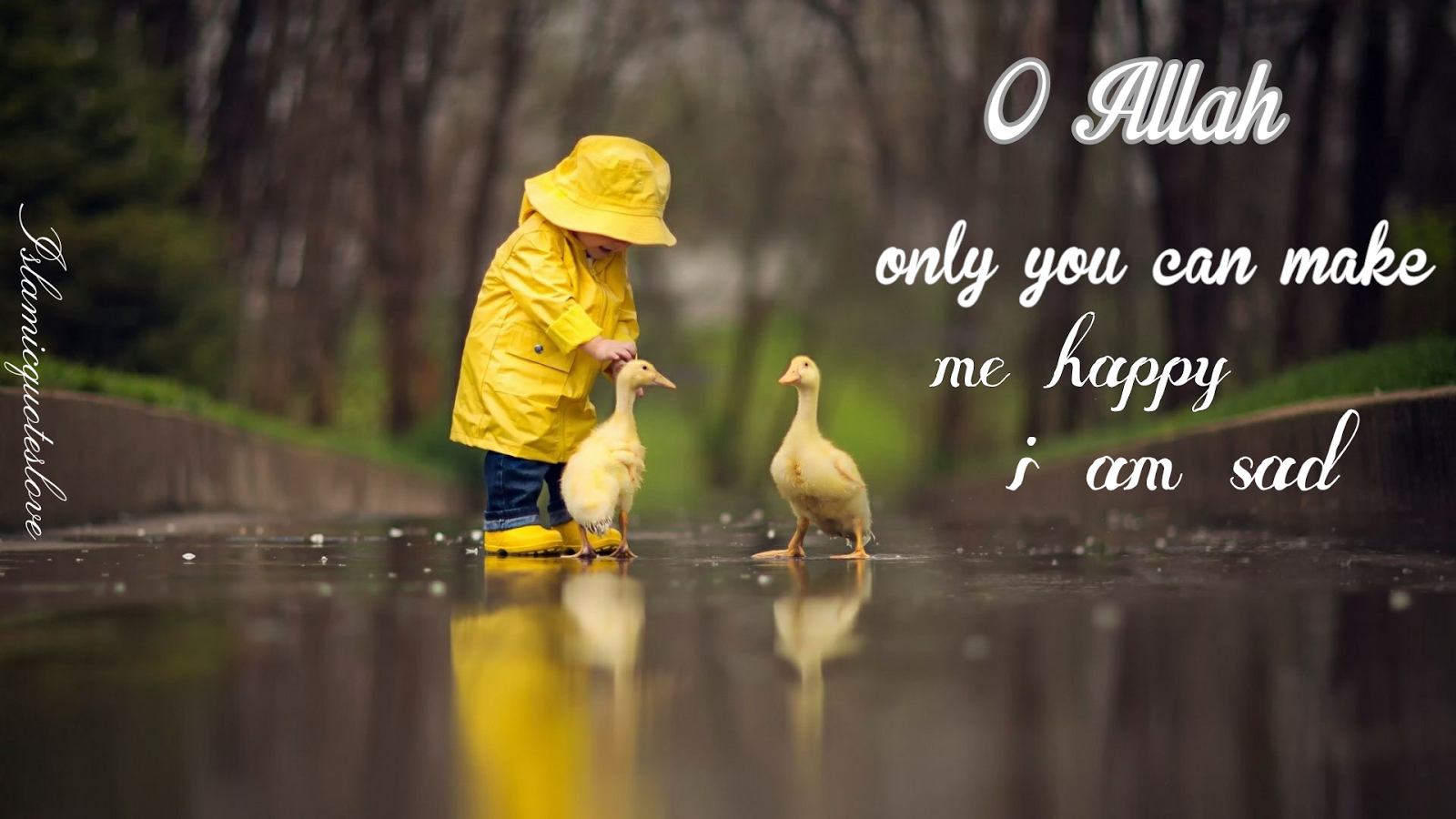 Islamic Quote: O Allah only you can make me happy when i am sad