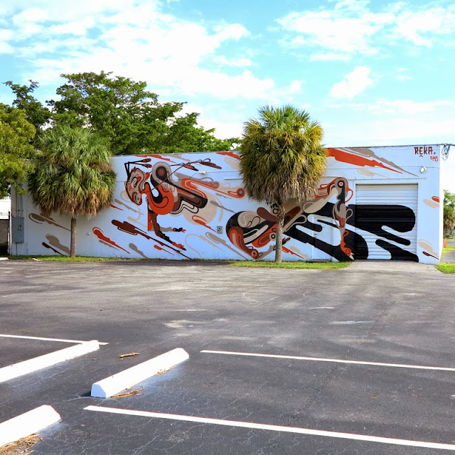 Street Art Mural By Australian Artist REKA in Miami, Florida for Art Basel 2013. 4