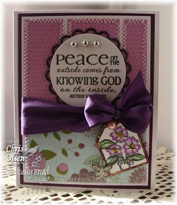 Our Daily Bread designs "Peace - the Full of Grace Collection" Designer Chris Olsen