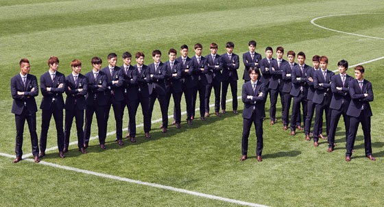 La selección de Korea se viste con la marca Galaxy  @Blocdemoda