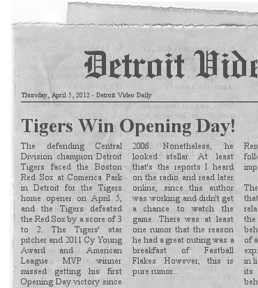 Detroit Video Daily Newspaper