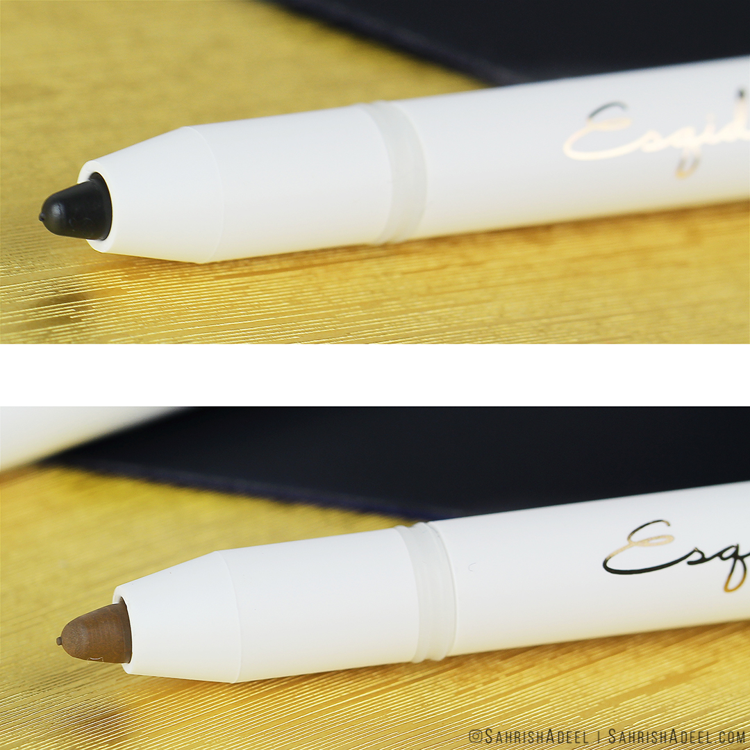 Gel Eyeliner Pencils in Black & Brown by Esqido Review & Swatches