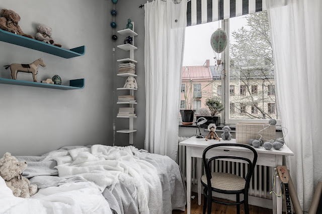 A Swedish apartment with beautiful interiors