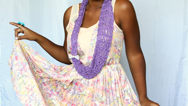 DIY // Crochet Lightweight Summer Scarf // Free Crochet Pattern.