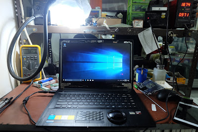 Service Laptop Lenovo G40-45 lampu led mati