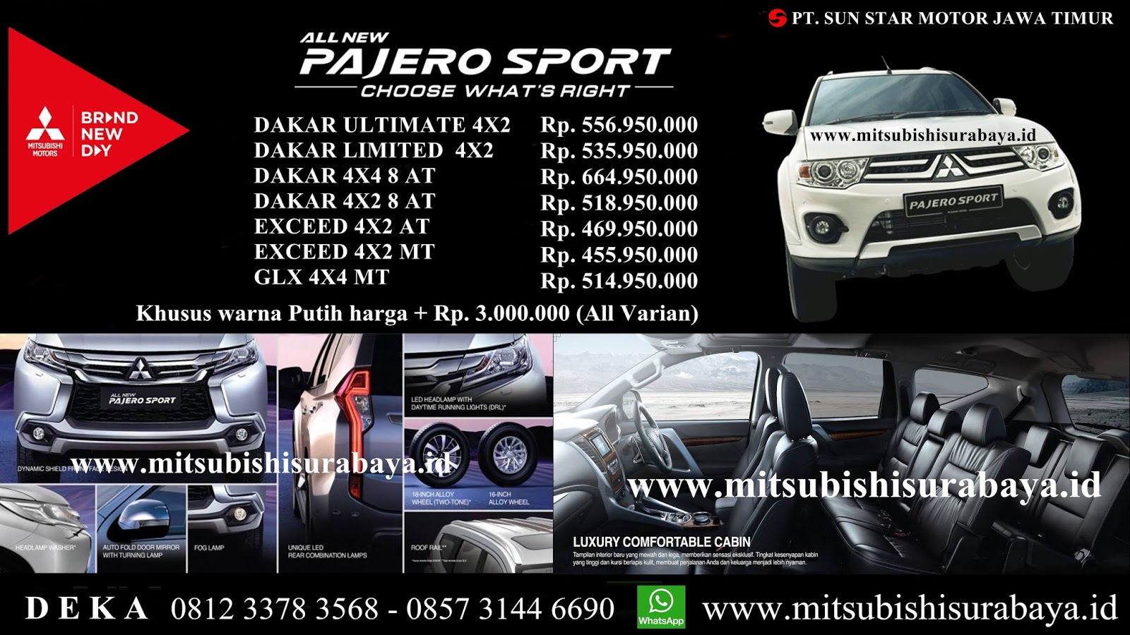 Dealer Mitsubishi Surabaya 0812 3378 3568 Harga Promo Mitsubishi
