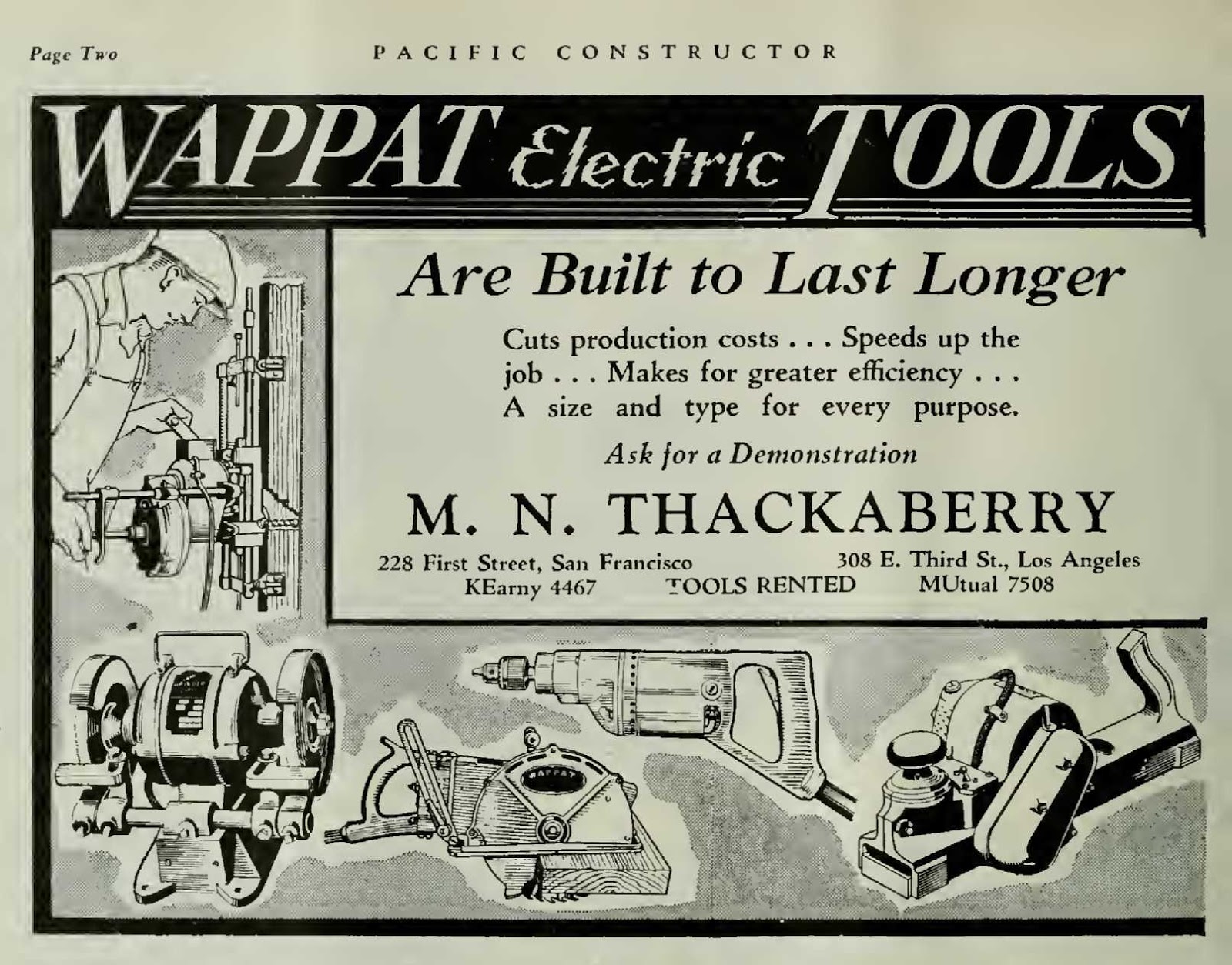 Simonds Saw and Tool History The Wappat Electric Handsaw by Simonds