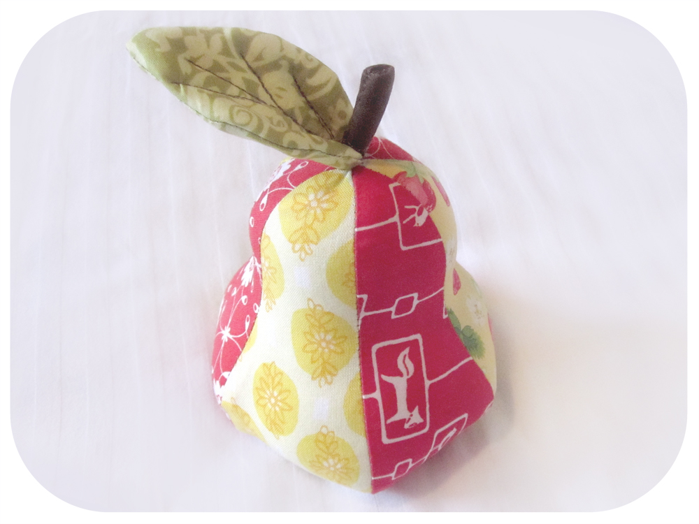 PDF Pear Pincushion Tutorial Giveaway Behind