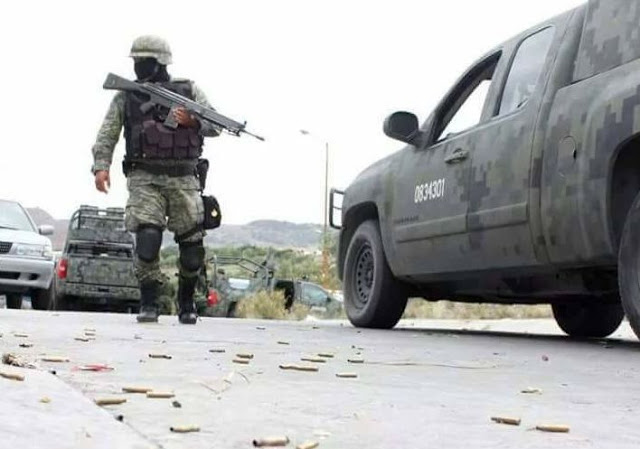 Elementos del Ejército Mexicano repelieron a balazos un ataque de integrantes de la temida Fuerza Coahuila tras interceptar  a militar y querer desarmarlo