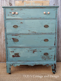 D.D.'s Cottage and Design: Chippy Dresser painted in MMS Kitchen Scale