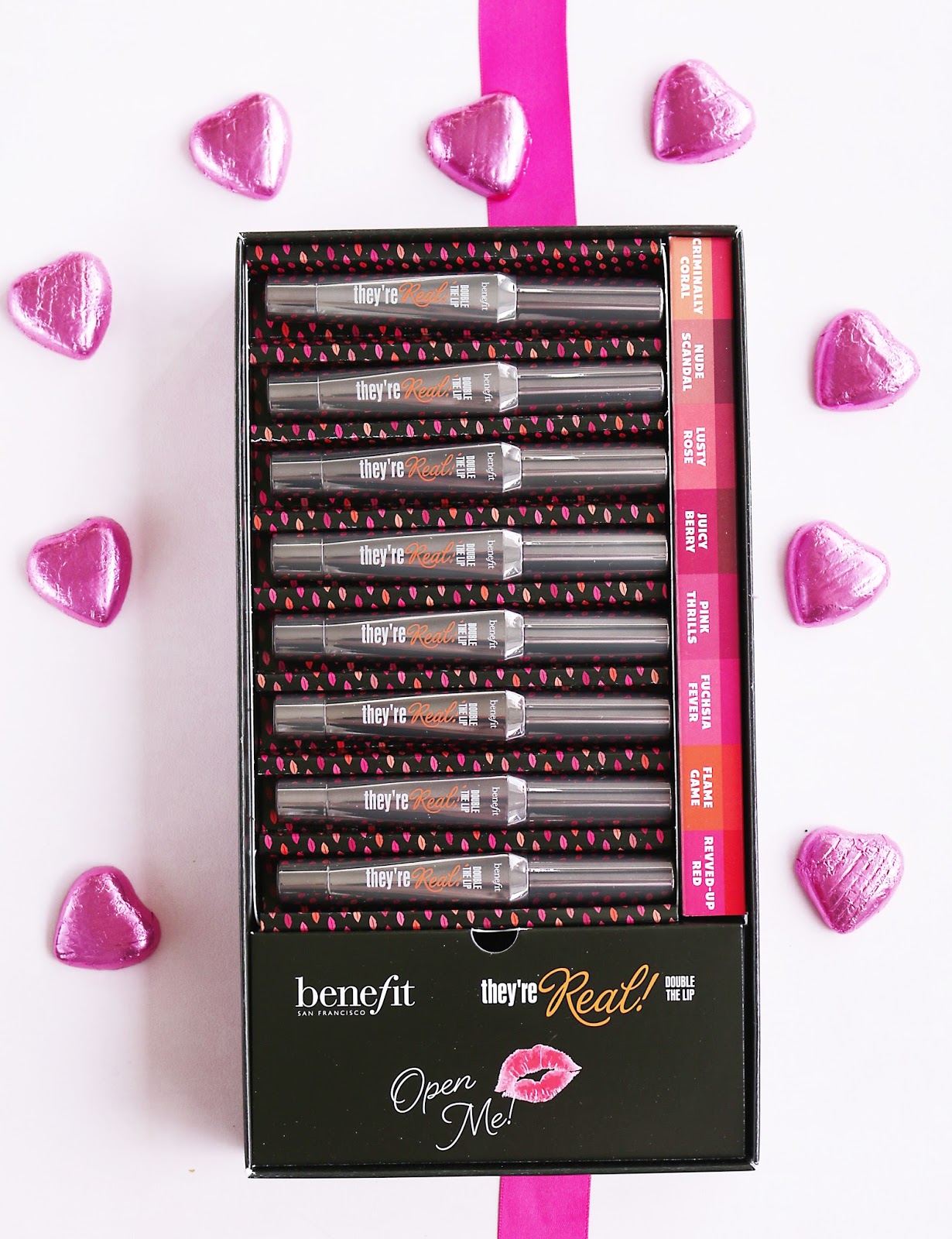 Beauty, Lipstick, Valentine's day, Make Up, Benefit Cosmetics, Benefit Cosmetics They're Real Double The Lip Lipstick, They're Real Double The Lip Lipstick Review, Benefit They're Real Double The Lip Lipstick swatches, Benefit swatches, 