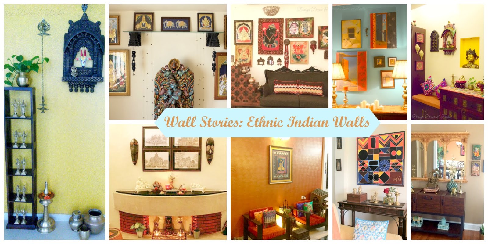 Design Decor Disha An Indian Blog Wall Stories Traditional - Wall Decoration Ideas For Living Room India
