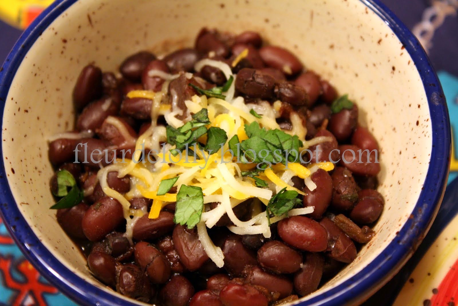 Fleur de Lolly Black Beans with Rotel Tomatoes