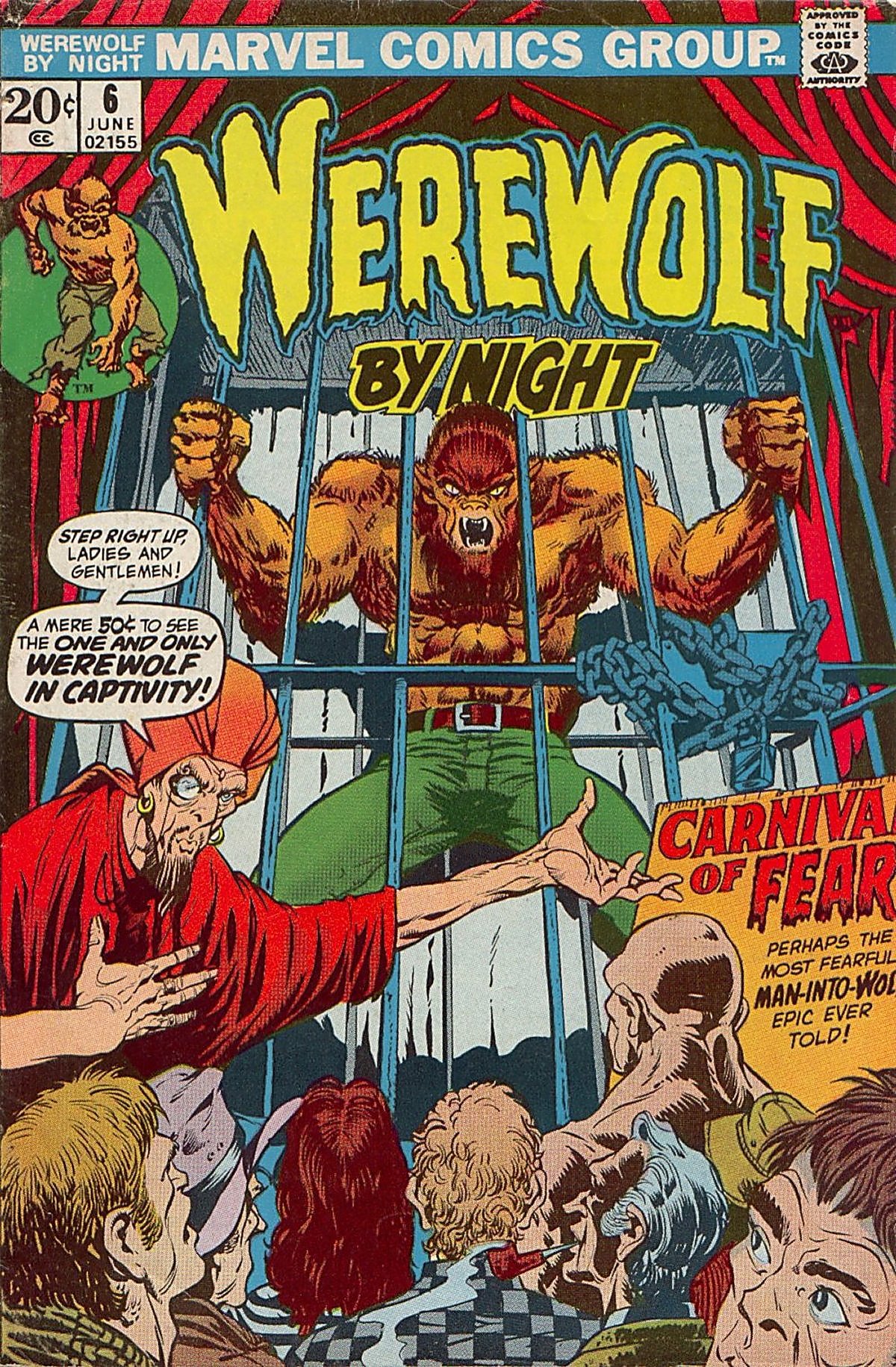 Read online Werewolf by Night (1972) comic -  Issue #6 - 1