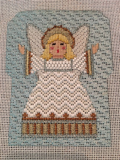 carol dupree needlepoint nativity angel