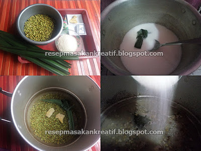  Cara sederhana mengolah makanan yang kaya gizi Resep Bubur Kacang Hijau Kental Dengan Santan Terpisah