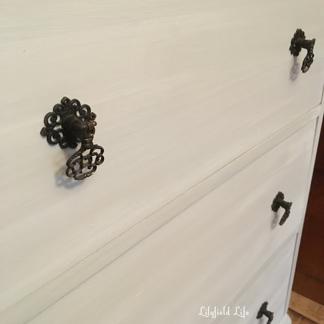 washed grey vintage drawers by Lilyfield Life