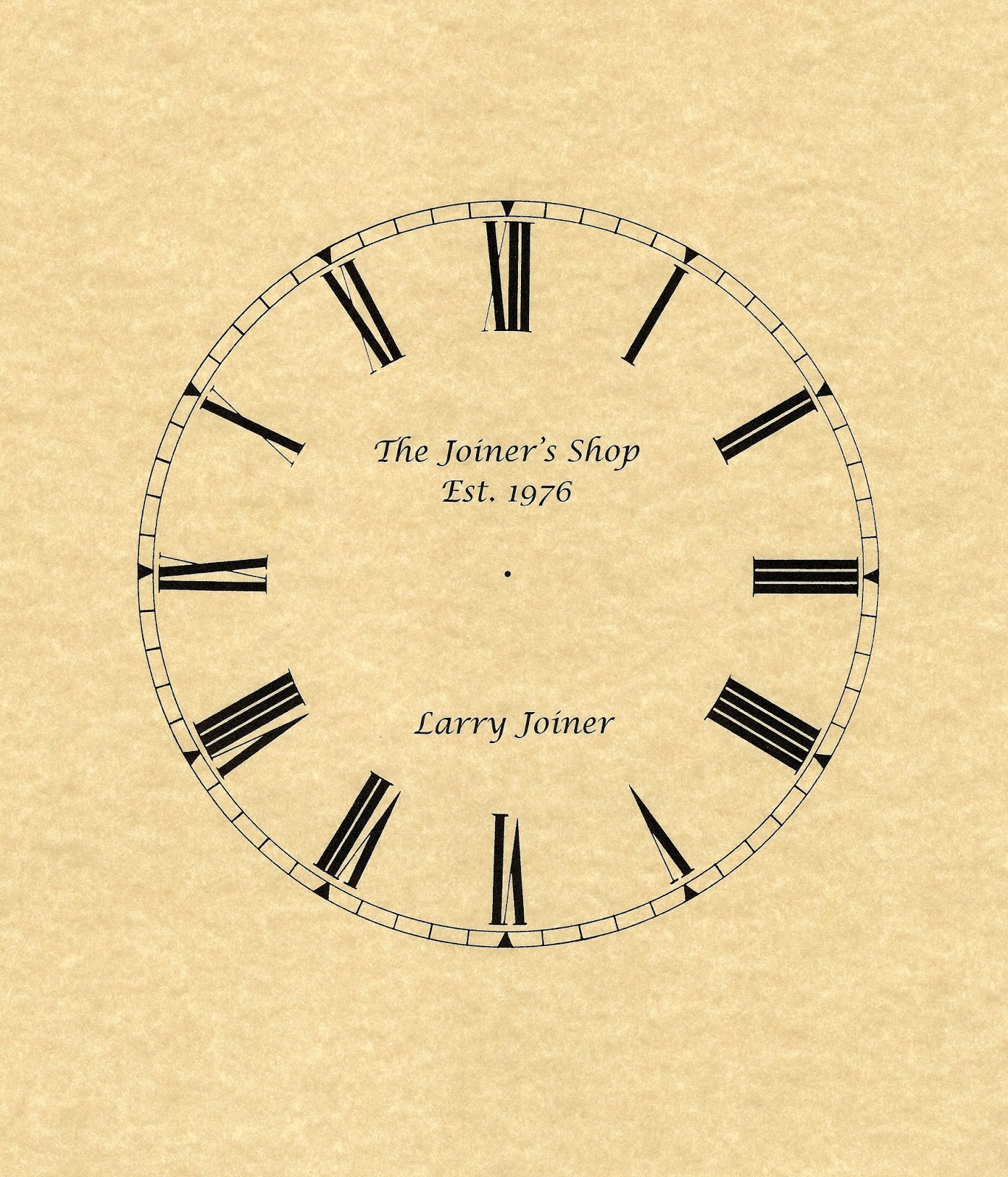 Brese Plane Clock Dials with Custom Typesetting are Now Available from