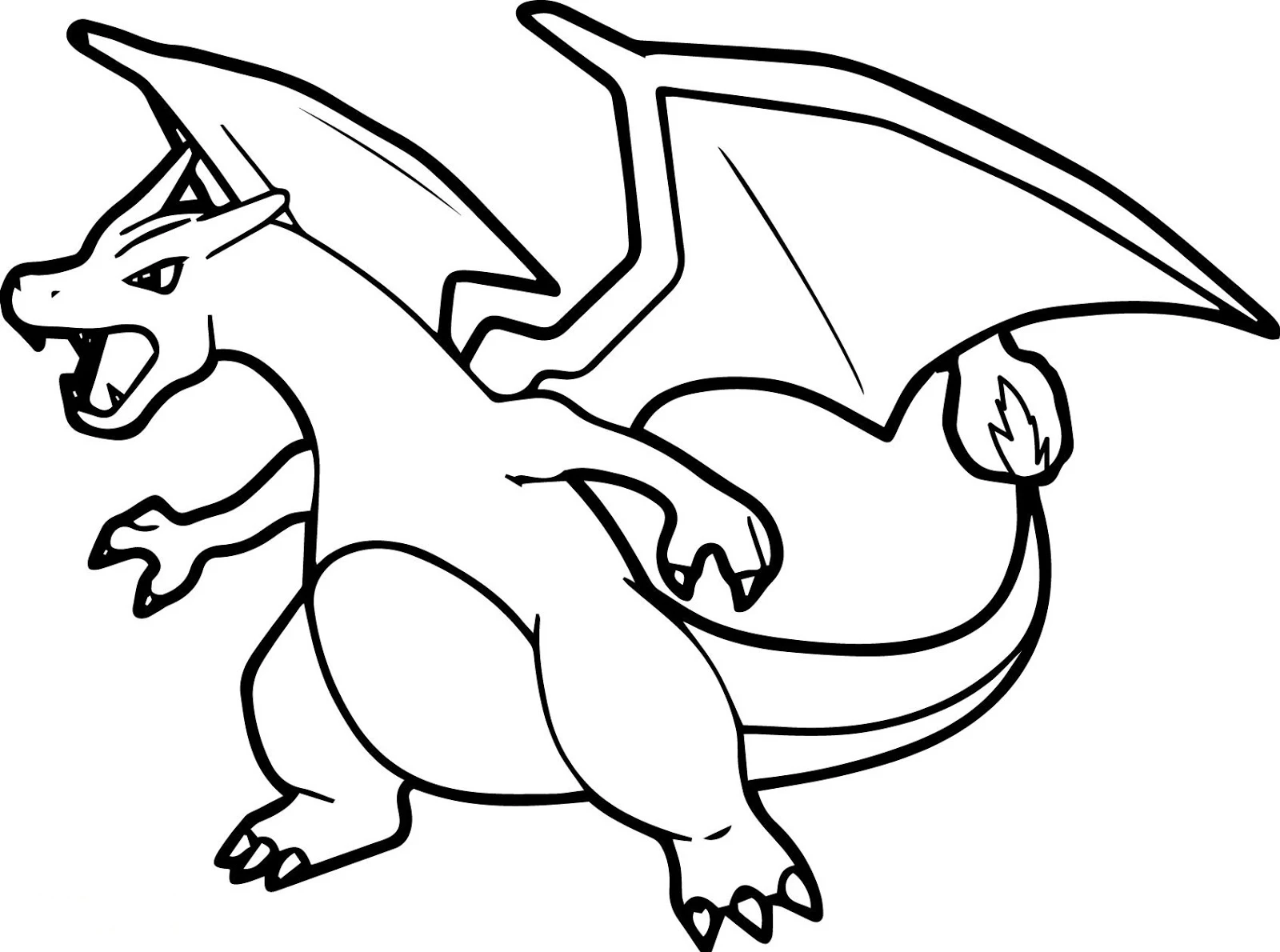 Lush Pokemon Colouring Pages Charizard Landscape Digital Art