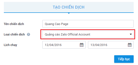 Cách tạo quảng cáo và chạy quảng cáo trên Zalo Page