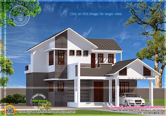 Sloping roof modern