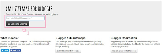 Hướng dẫn cách tạo sitemap cho blogspot