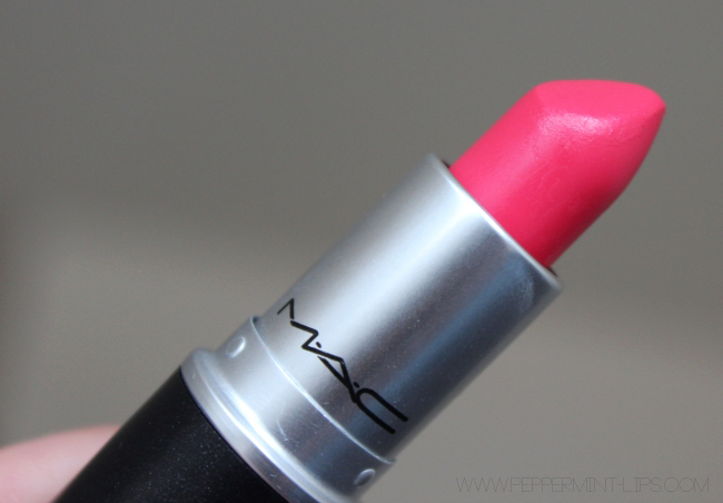 Mac Impassioned Lipstick Review Dupe Swatches Peppermint Lips