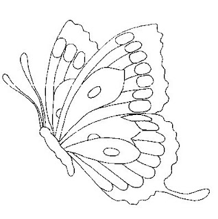 فراشات للرسم على القماش بعدة اشكال ومتنوعه