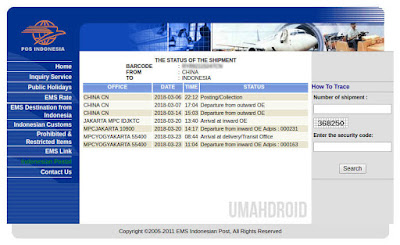  Layanan pengiriman internasional ini nantinya akan diantar ke alamat dengan jasa Pak Pos Arti Status EMS Pengiriman Luar Negeri dan Tutorial Mengeceknya