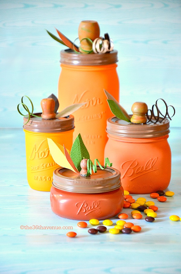 Mason Jar pumpkins