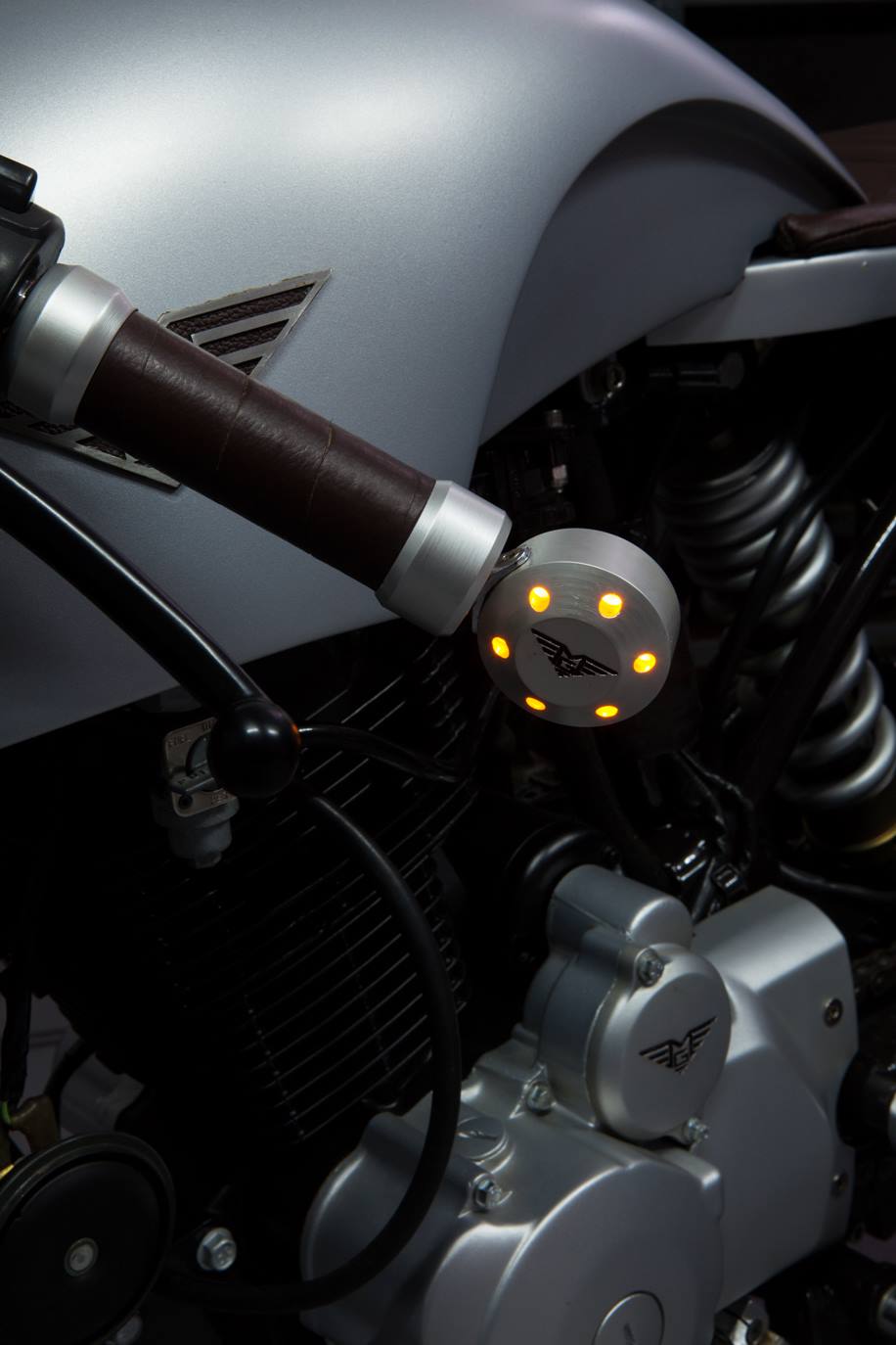 Sliver The Karizma Cafe Racer by Mean Green Customs RocketGarage